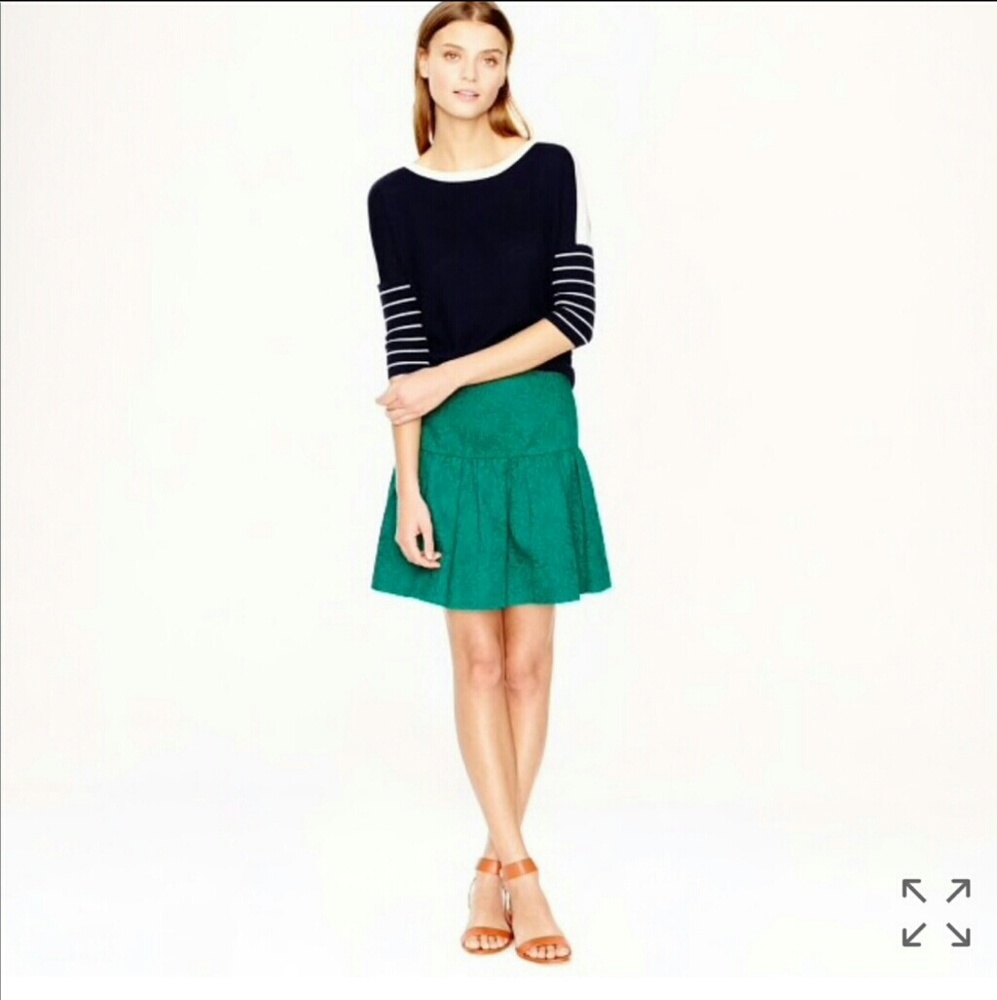 J. Crew Green Skirt